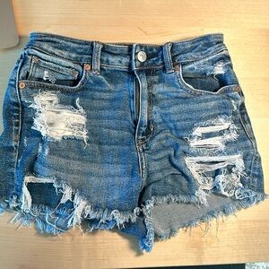 American Eagle Ripped Jean Shorts